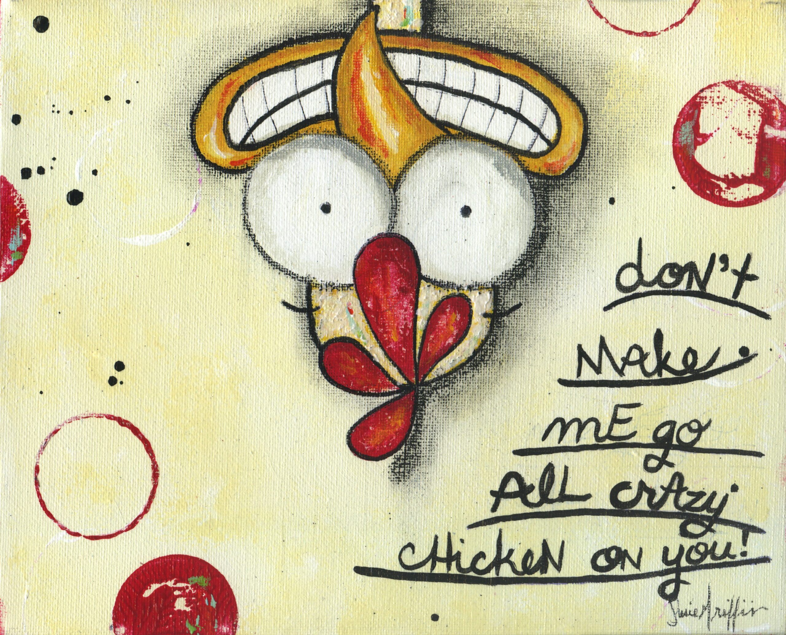 Crazy Chicken - Susie Griffin Artwork