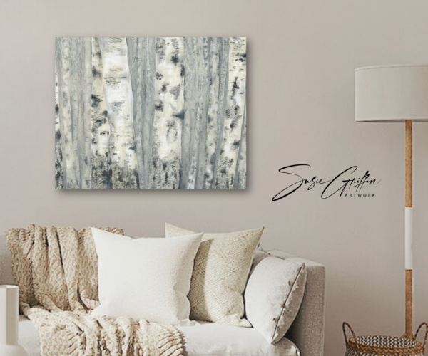 Scars, Characters with Courage - Birch Trees Canvas Reproduction - Image 5