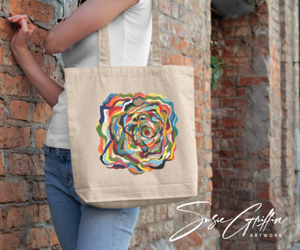 Love in Bloom Canvas Tote Bag