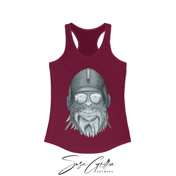 Capt. Squatch Women's Racerback Tank Top - Image 10