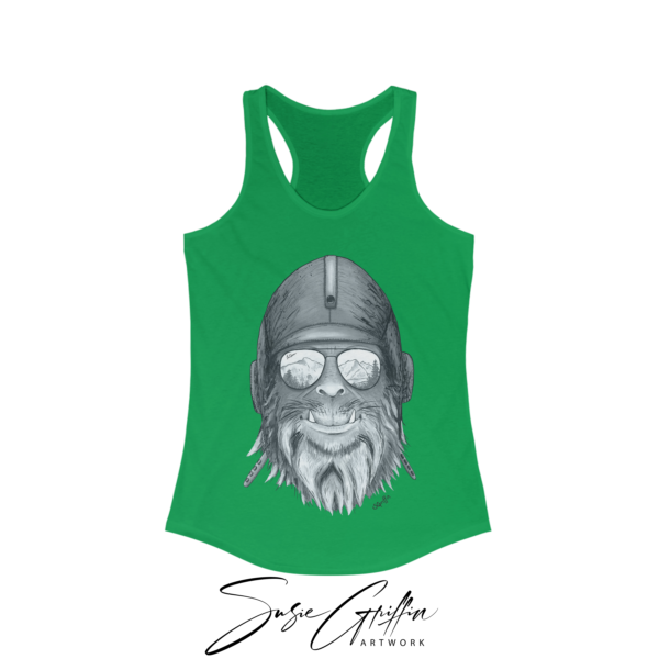 Capt. Squatch Women's Racerback Tank Top - Image 8