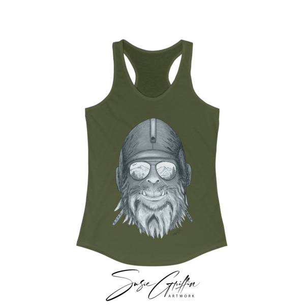 Capt. Squatch Women's Racerback Tank Top - Image 7