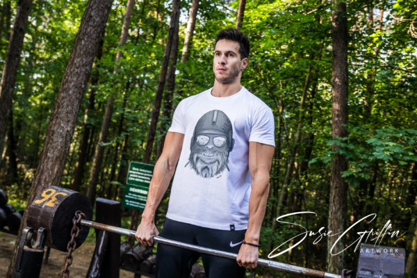 Capt. Squatch Athletic T-Shirt - Neon Bright Color Collection - Image 3