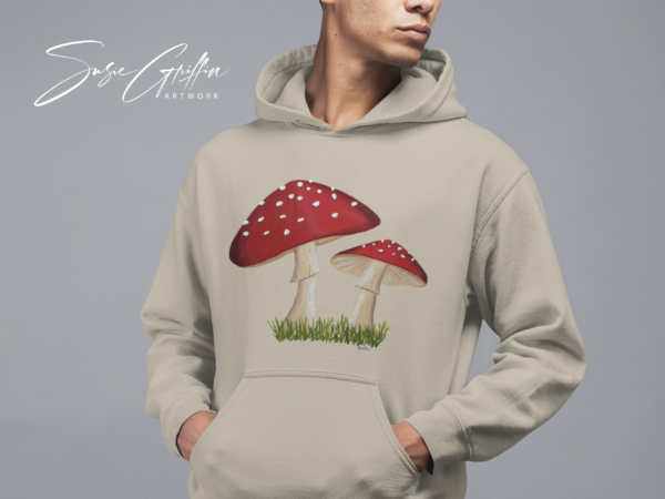 Watching Over You - Mushroom Hoodie - Image 5