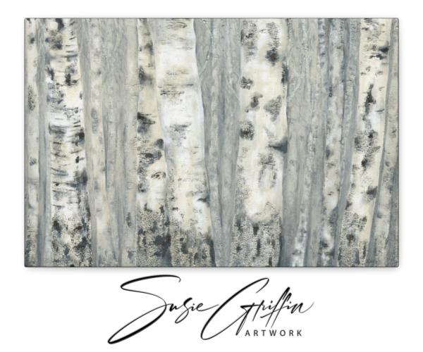 Scars, Characters with Courage - Birch Trees Canvas Reproduction - Image 8