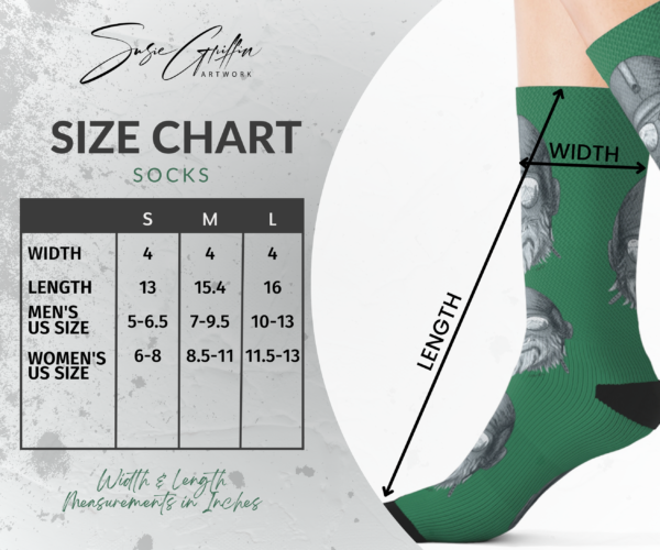 Green Capt. Squatch Socks - Image 8