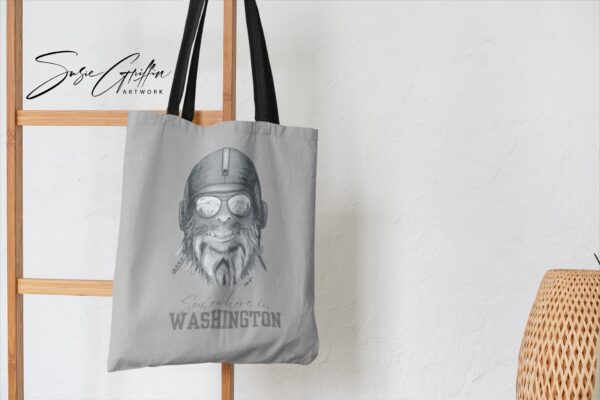 Sasquatch tote bag - Somewhere in Washington - Capt. Squatch - Image 2