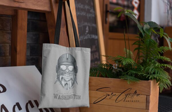 Sasquatch tote bag - Somewhere in Washington - Capt. Squatch - Image 6