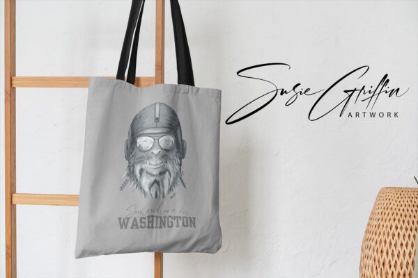 Sasquatch tote bag - Somewhere in Washington - Capt. Squatch - Image 7