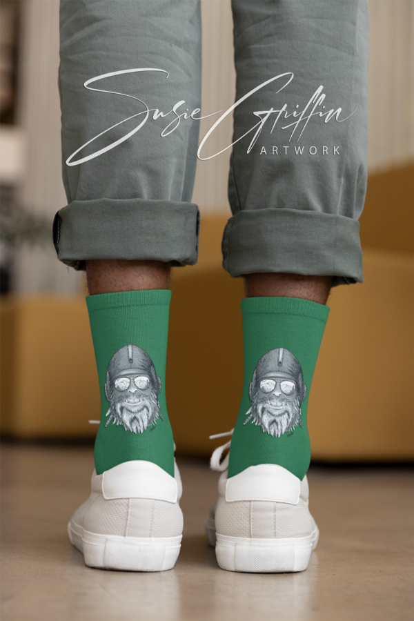 Green Capt. Squatch Socks - Image 4