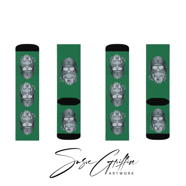 Green Capt. Squatch Socks - Image 7