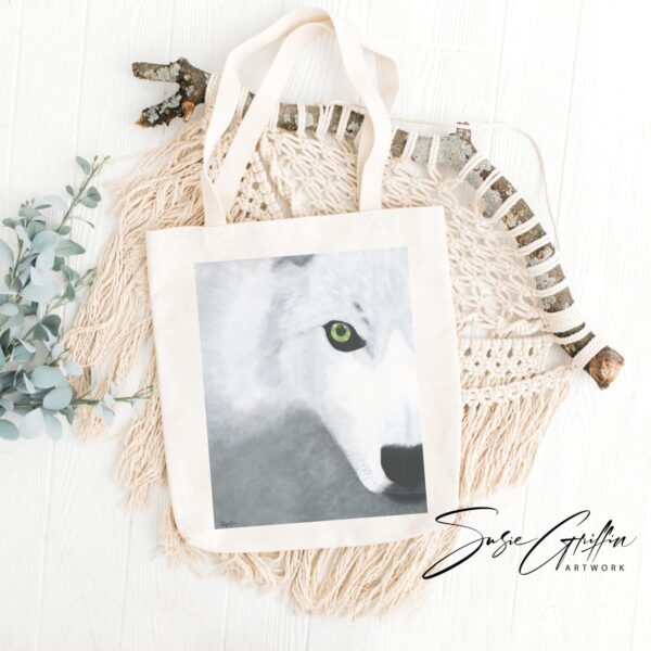 Wolf Eye Canvas Tote Bag