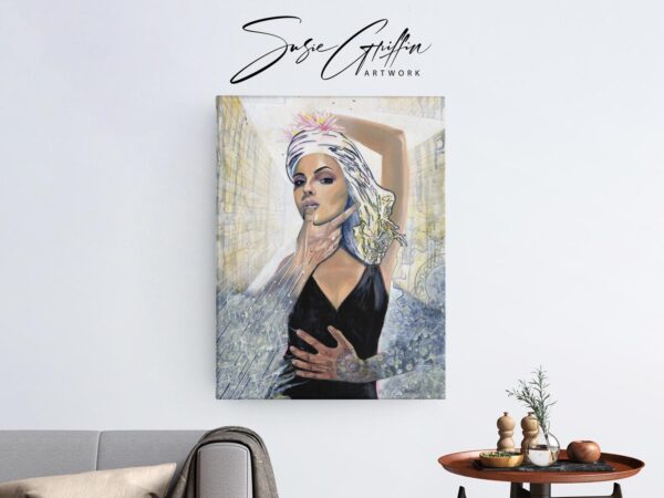 Social Media - Powerful Woman Canvas Reproduction