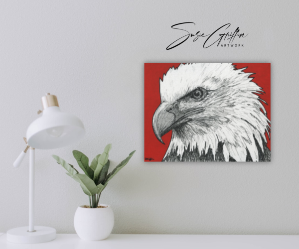 Eagle Sketch - Canvas Reproduction - Image 7