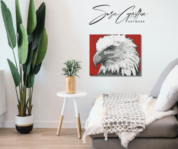 Eagle Sketch - Canvas Reproduction - Image 6