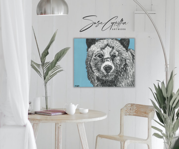 Bear Sketch - Canvas Reproduction - Image 5