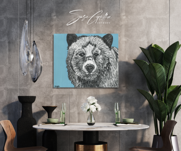 Bear Sketch - Canvas Reproduction - Image 4