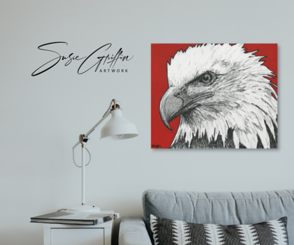 Eagle Sketch - Canvas Reproduction