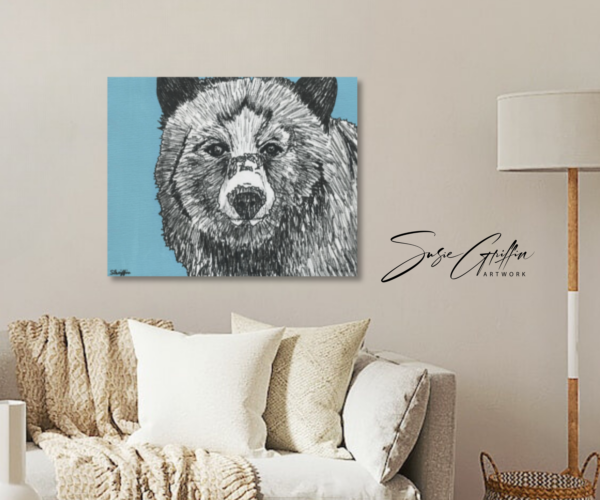 Bear Sketch - Canvas Reproduction