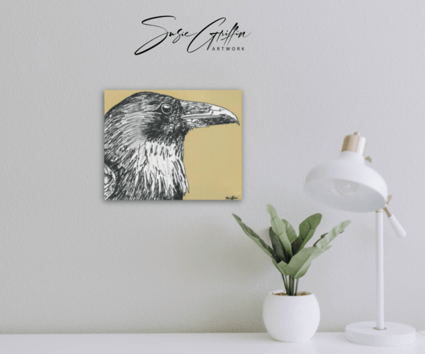 Raven Sketch - Canvas Reproduction - Image 8