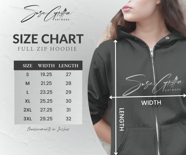 Susie Griffin Artwork Zip Hoodie - Sweatshirt - Image 11